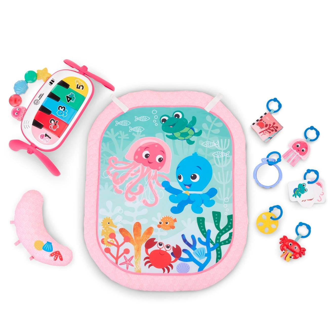 Tapis D'éveil Kickin’ Tunes 4 En 1 Rose, Bleu, Vert (Baby Einstein) - Image 2