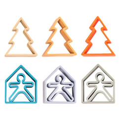 -Jouet d'éveil en silicone - Set maison et arbre