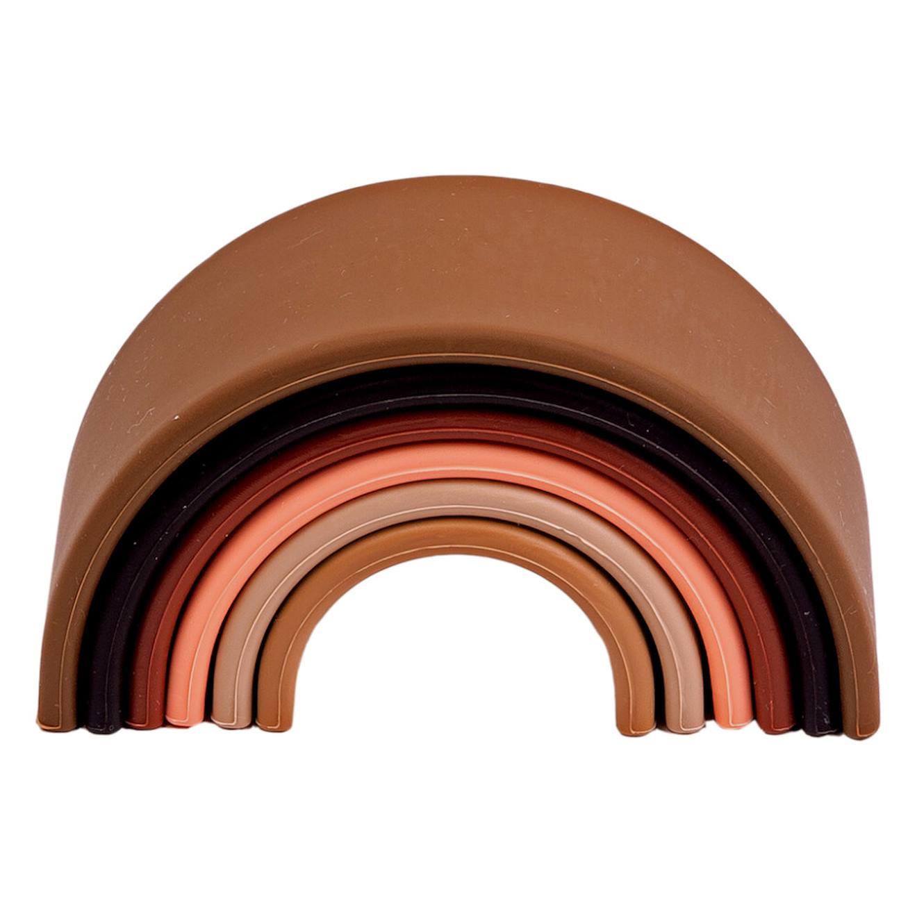Jouet Arc-en-ciel À Empiler En Silicone - 6 Pièces Multicolore
