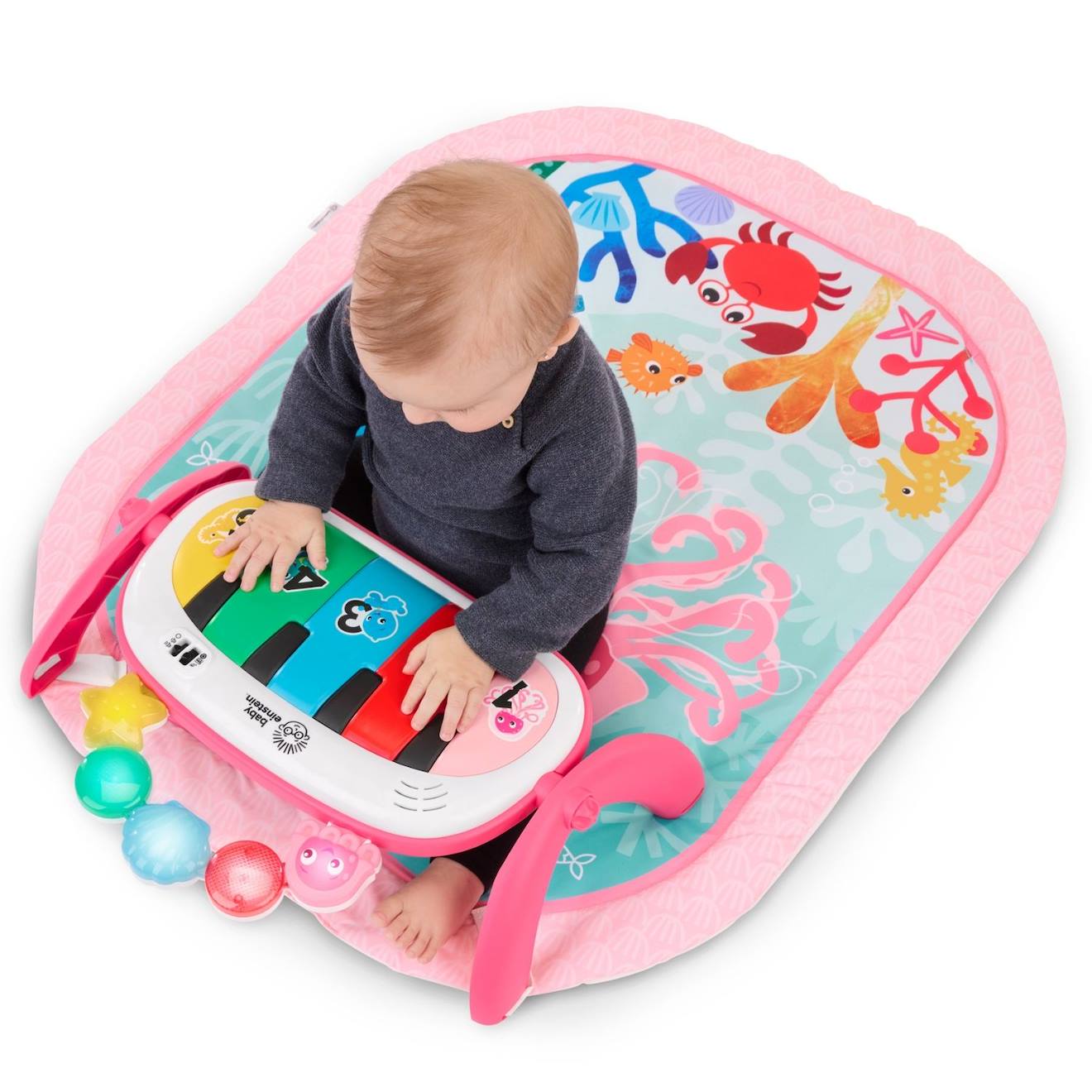 Tapis D'éveil Kickin’ Tunes 4 En 1 Rose, Bleu, Vert (Baby Einstein) - Image 1
