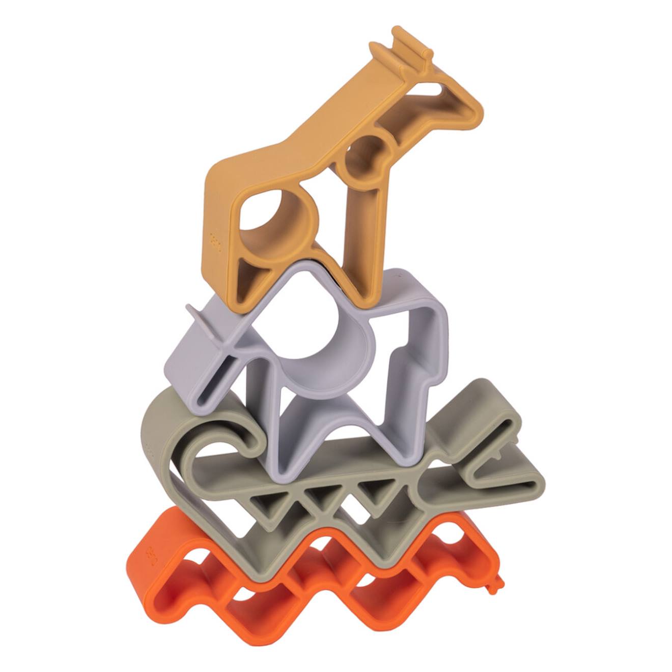 Jeux D'éveil À Empiler - Animaux Multicolor