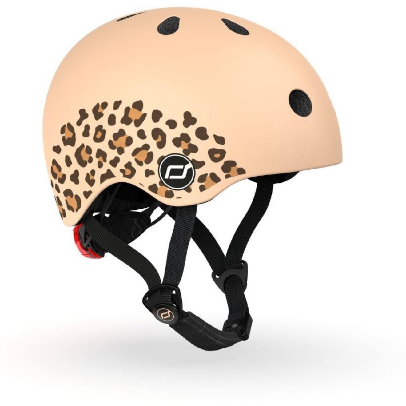 Casque Leopard Xxs (45-51 Cm) Beige, Noir (Scoot And Ride) - Couverture