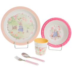 Puériculture-Repas-Vaisselle, coffret repas-Coffret repas-Coffret repas ombeline (5 pièces)