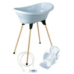 Puériculture-Pack transat vasco 5 fleur bleue