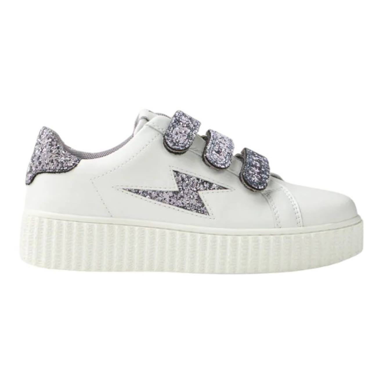 Baskets Synthétique Mini Mahalia Blanc/rose