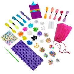 Jouet-Activités artistiques et musicales-Atelier de création de bracelets de l'amitié tout-en-un