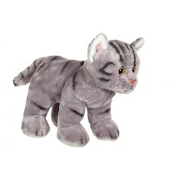 Jouet-Premier âge-Peluches-Peluche - peluche chat floppikitty - gris 22 cm