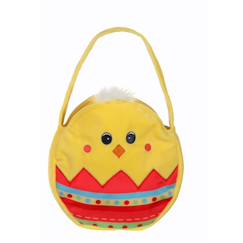 Jouet-Premier âge-Peluche - bonbonnière poussin - 16 cm