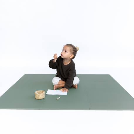Tapis de Jeu Bébé et Enfant Classique Beige Clair+Gris clair+Rose+Vert 21 - vertbaudet enfant 