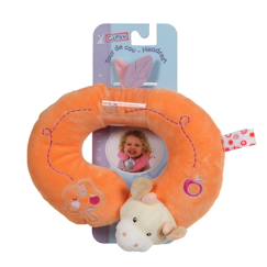 Jouet-Premier âge-Peluche - tour de cou pomme vache - 24 cm