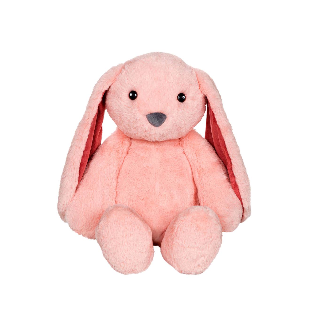 Peluche - Peluche Lapin Trendy – 40 Cm Corail