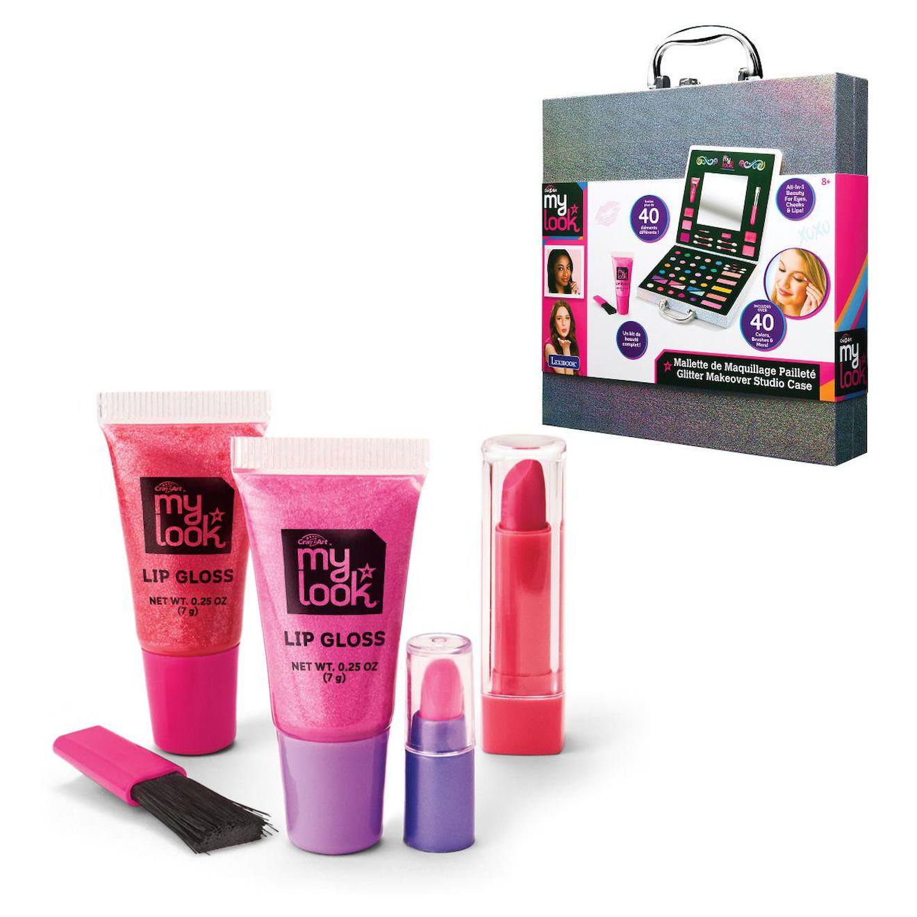 Mallette De Maquillage Pailleté, Kit De Beauté Multicolore