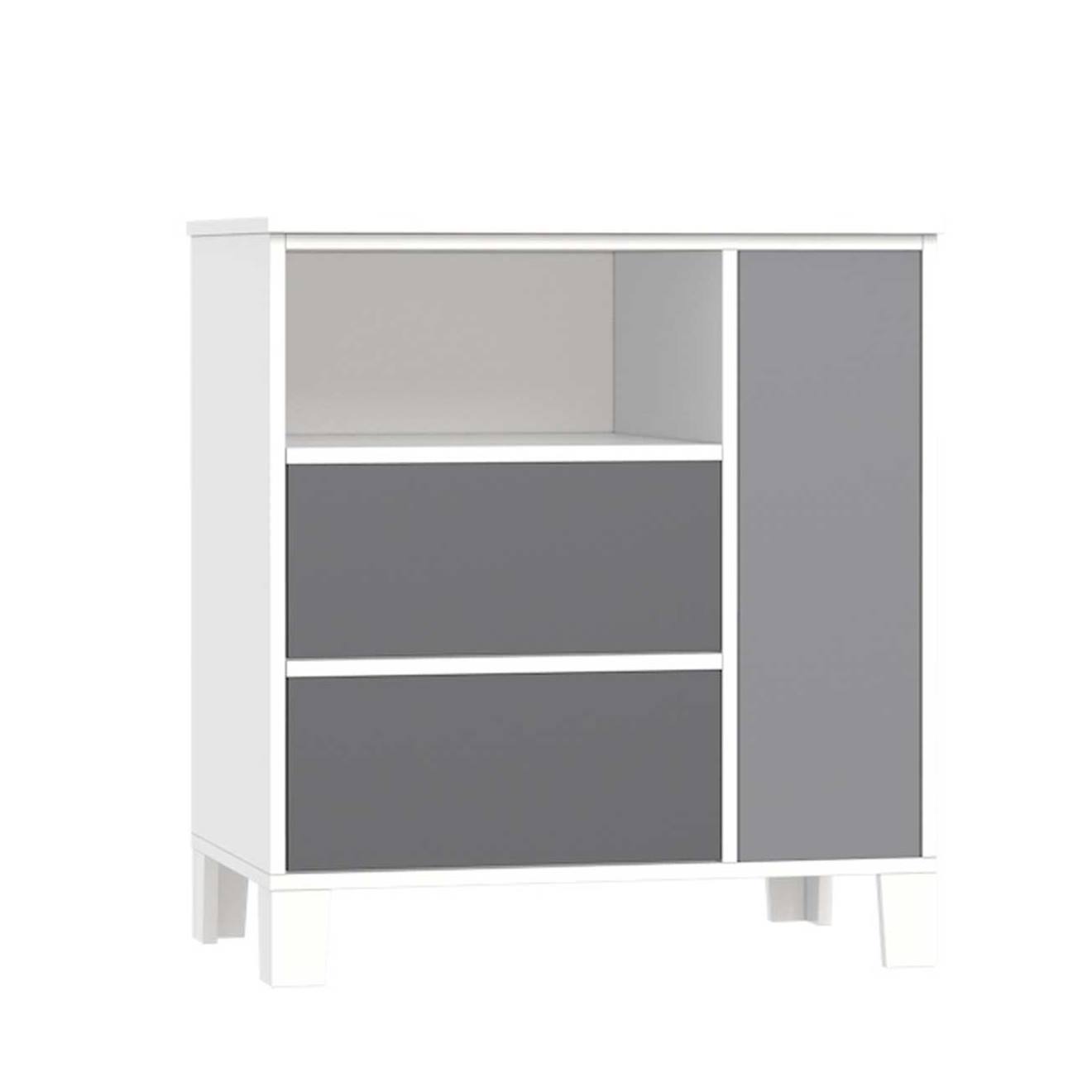 Commode À Tiroirs Bora Gris Clair