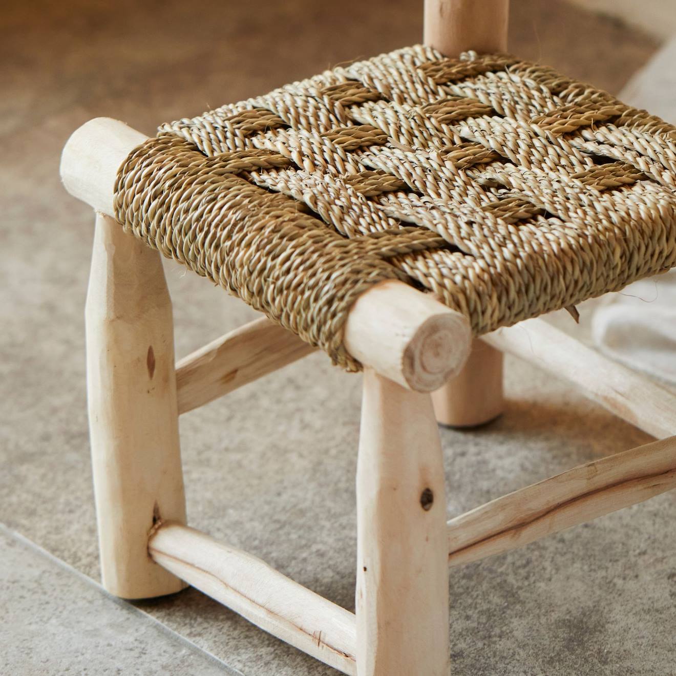 Chaise Enfant Bois Japandi Naturel (Home Maison) - Image 1