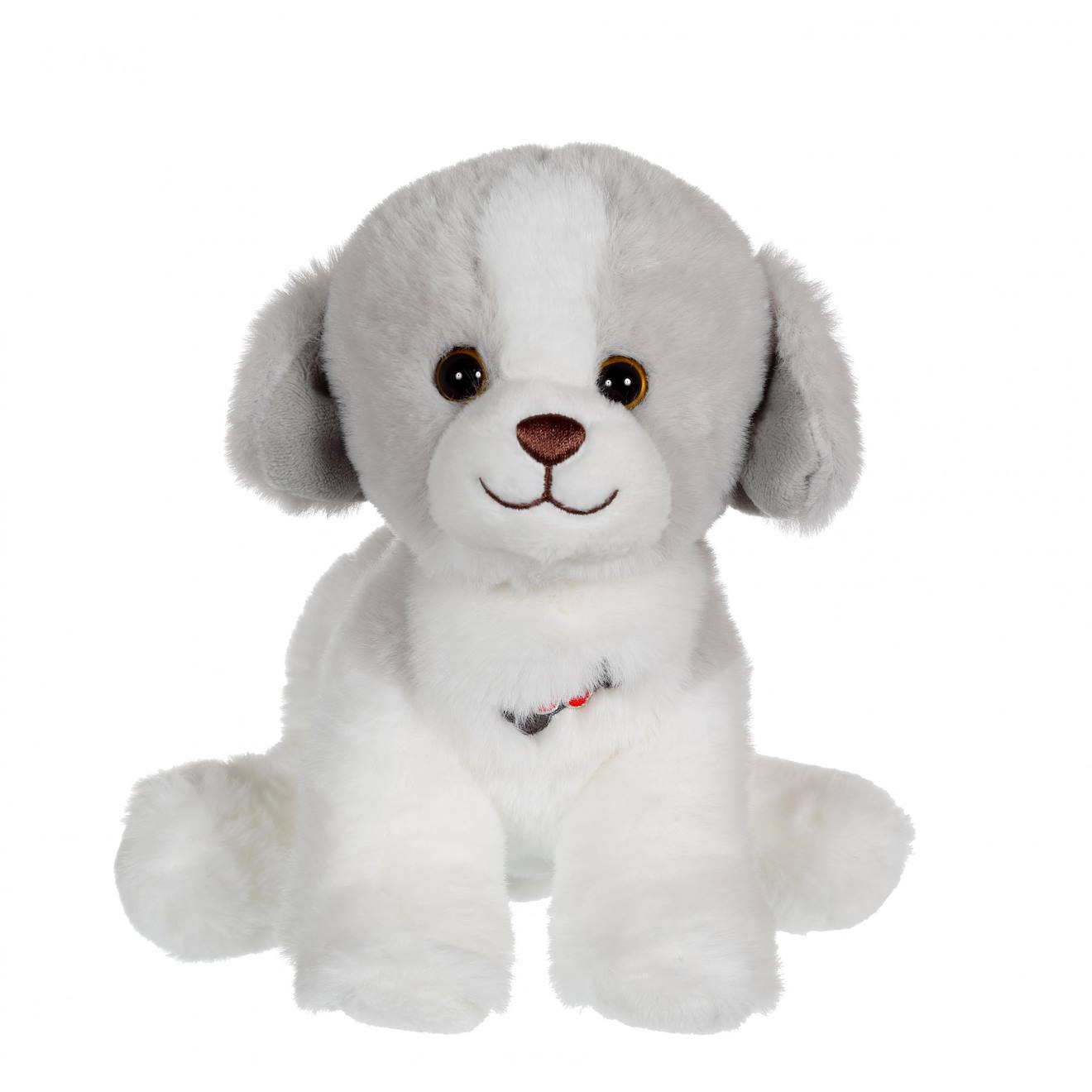 Peluche - Dogz & Kats Sonores 18 Cm - Chien Gris Gris