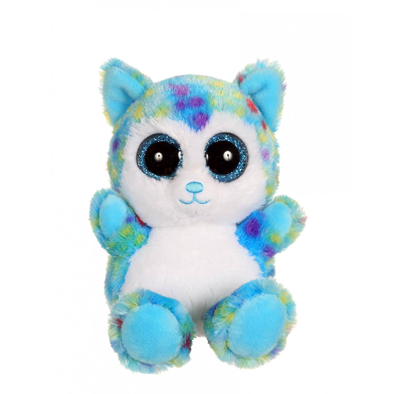 Peluche - Igloo - Brilloo Friends Chien Husky Bleu 13 Cm Bleu