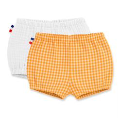 -Bloomers en coton bio honey et vert