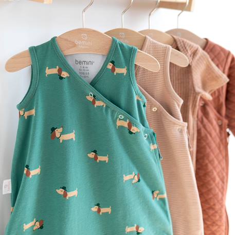Gigoteuse sans manches été  - tog 0.5 jersey Art deco+Dots ecru+Flamingo+Heidi carmin+Heidi ocre+Heidi opalin+Mario turquoise+Mini lunar+Mini pudding+Mini stone+Mix grey+Piuma moka+Stars ecru+Wouff noisette+Wouff spinach 86 - vertbaudet enfant 