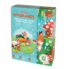 -Globe etincelant, coffret création globe lumineux, thème forêt