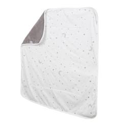 Puériculture-Couverture douce en coton face polaire et motifs étoiles