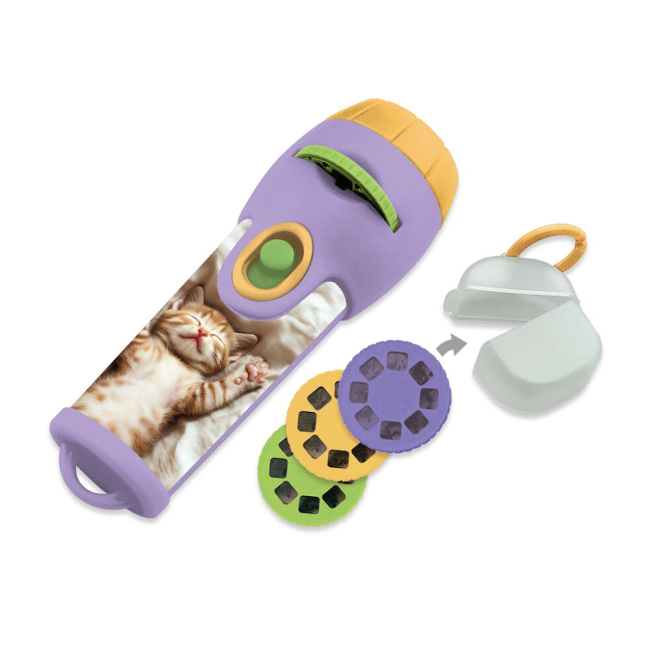 Lampe De Poche Et Projecteur - Chat Et Chien Multicolor