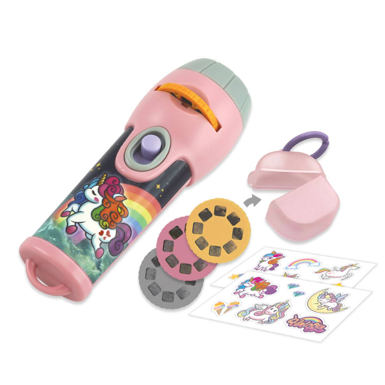 Lampe De Poche Et Projecteur - Licornes Multicolor