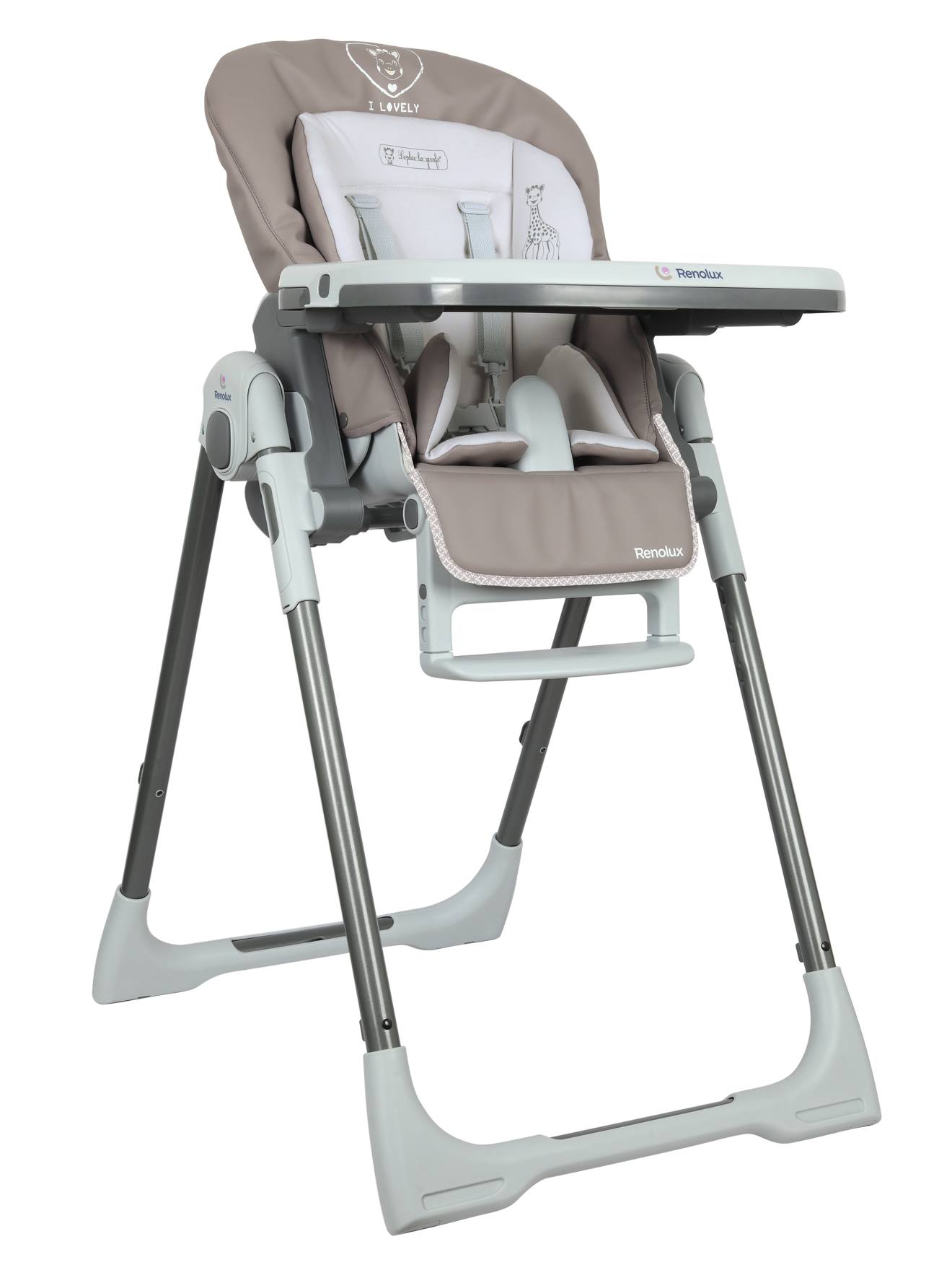 Chaise Haute Avec Réducteur Bébé Bébévision Sophie La Girafe Sochic