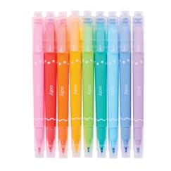 Jouet-Activités artistiques et musicales-Marqueurs à tampons Confetti Stamp – 9 marqueurs double pointe avec tampons ludiques