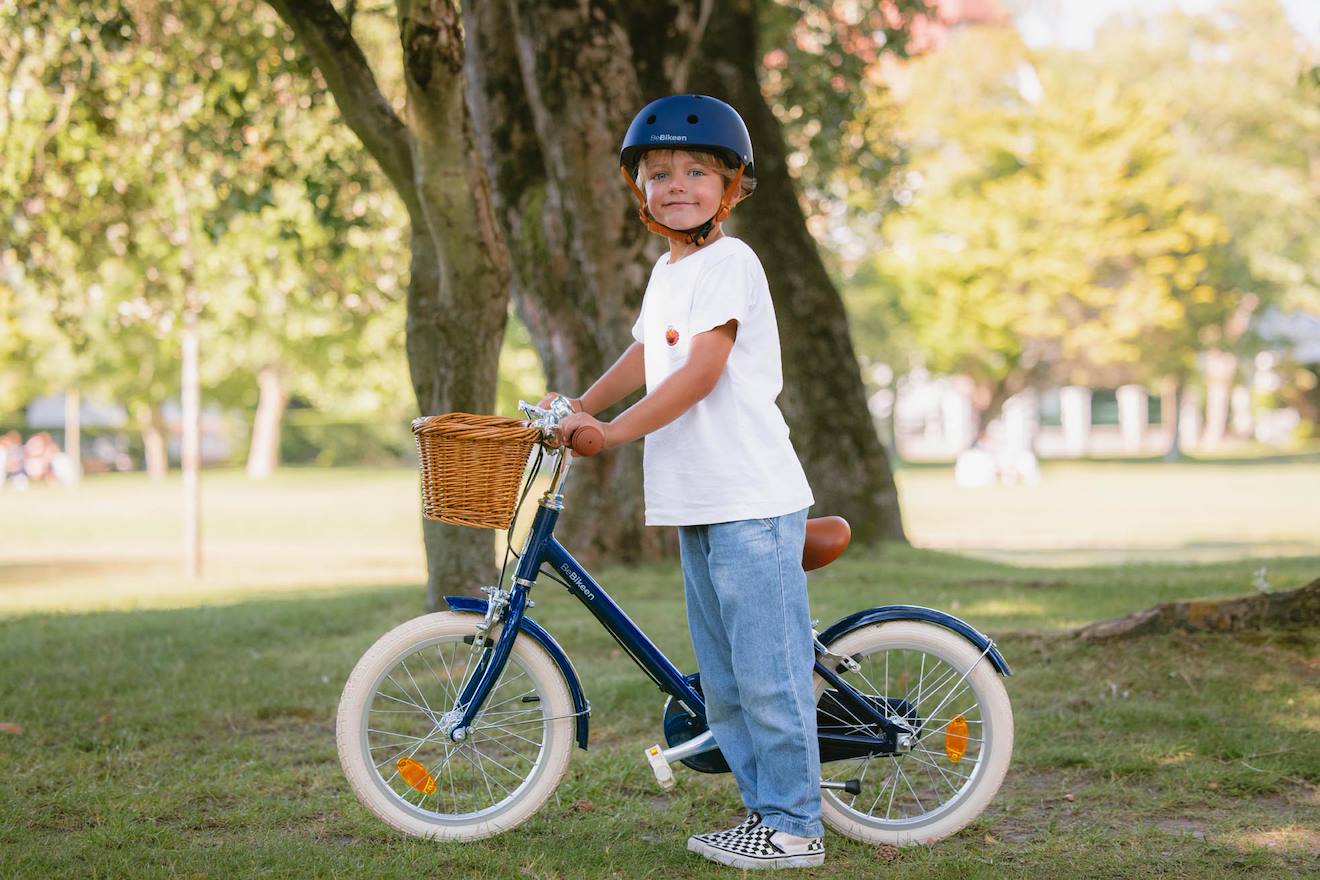 Vélo Enfant À Pédales - 16 Pouces Bleu Marine (Bebikeen) - Image 1