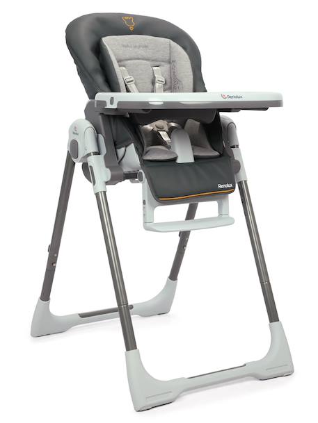 Renolux - Chaise Haute Avec Réducteur Bébé Bébévision Sophie La Girafe Sunrise