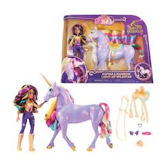 Jouet-Unicorn academy - figurine sophia et la magie de la lumière wildstar
