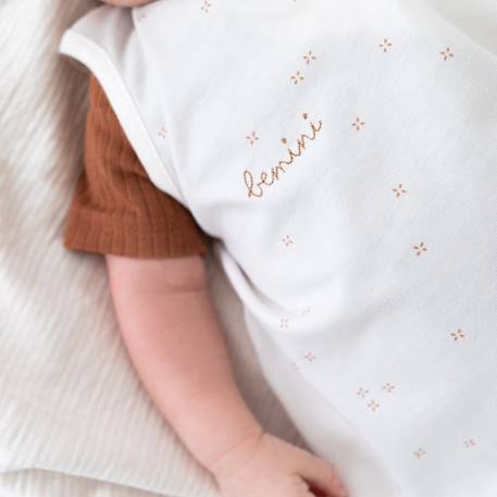 Gigoteuse sans manches été  - tog 0.5 jersey Art deco+Dots ecru+Flamingo+Heidi carmin+Heidi ocre+Heidi opalin+Mario turquoise+Mini lunar+Mini pudding+Mini stone+Mix grey+Piuma moka+Stars ecru+Wouff noisette+Wouff spinach 50 - vertbaudet enfant 