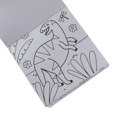 Jouet-Activités artistiques et musicales-Set de coloriage de voyage Dino-mite – 48 pages et 9 crayons jumbo - thème des dinosaures