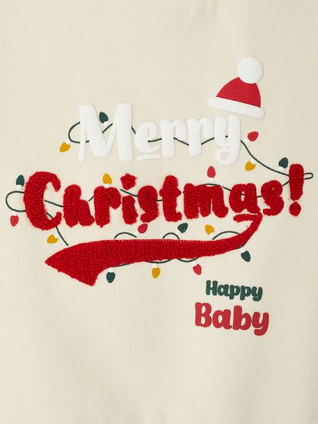 Sweat bébé Noël capsule famille vanille 5 - vertbaudet enfant 