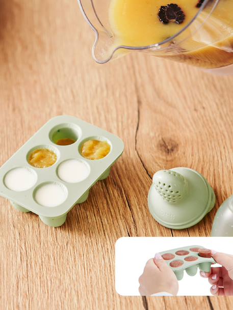Set contenant silicone et grignoteuse vert 3 - vertbaudet enfant 