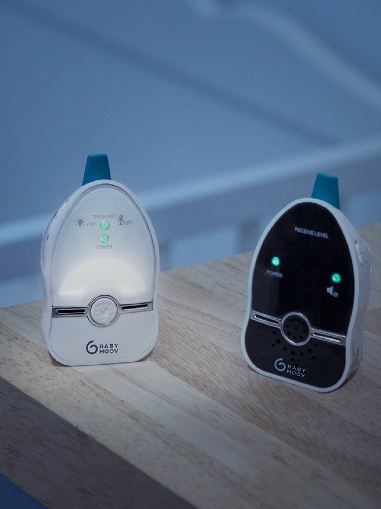 Ecoute-bébé Easy Care portée 500 mètres blanc/noir