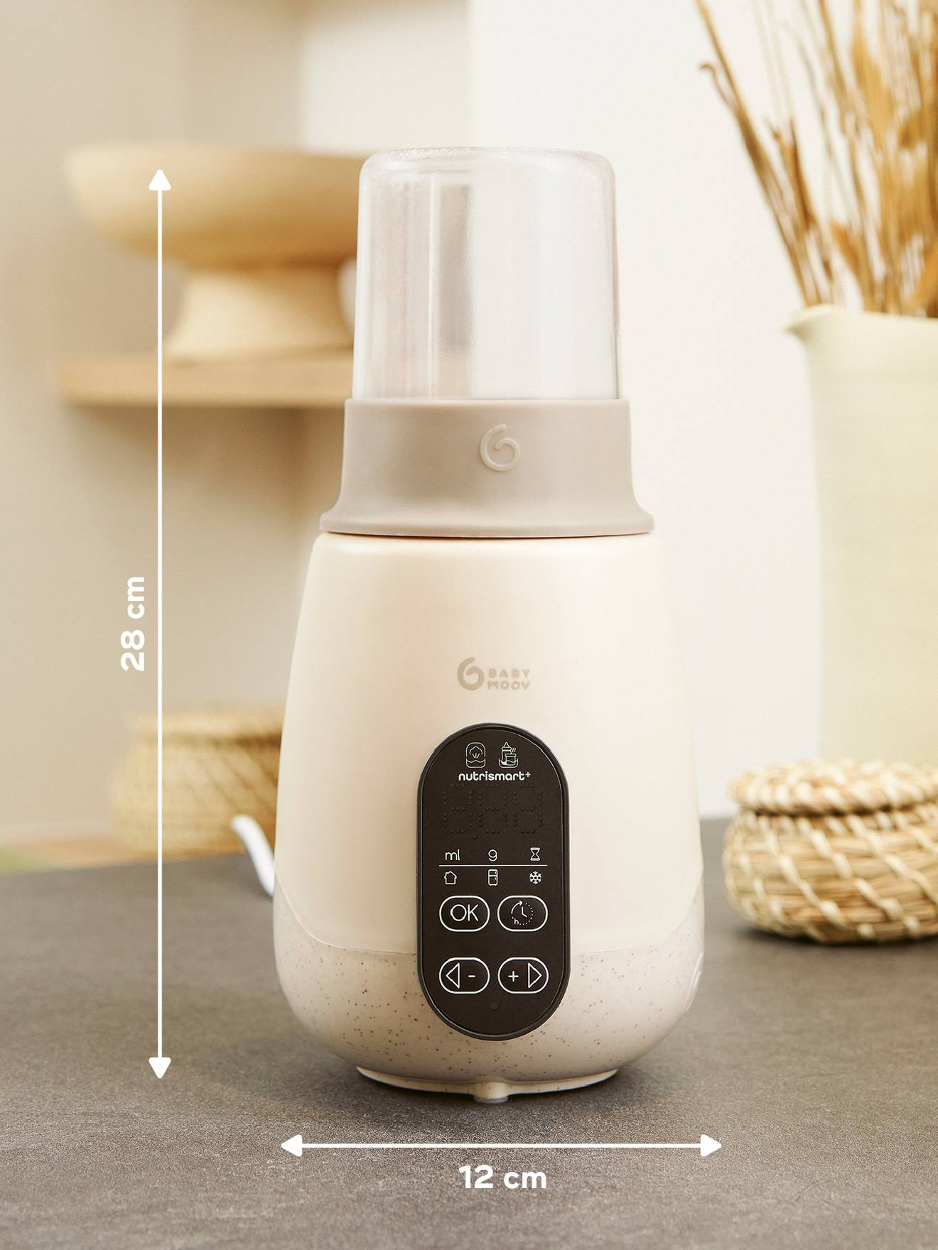 Chauffe-biberon nomade NutriSmart + beige (Babymoov) - Image 1