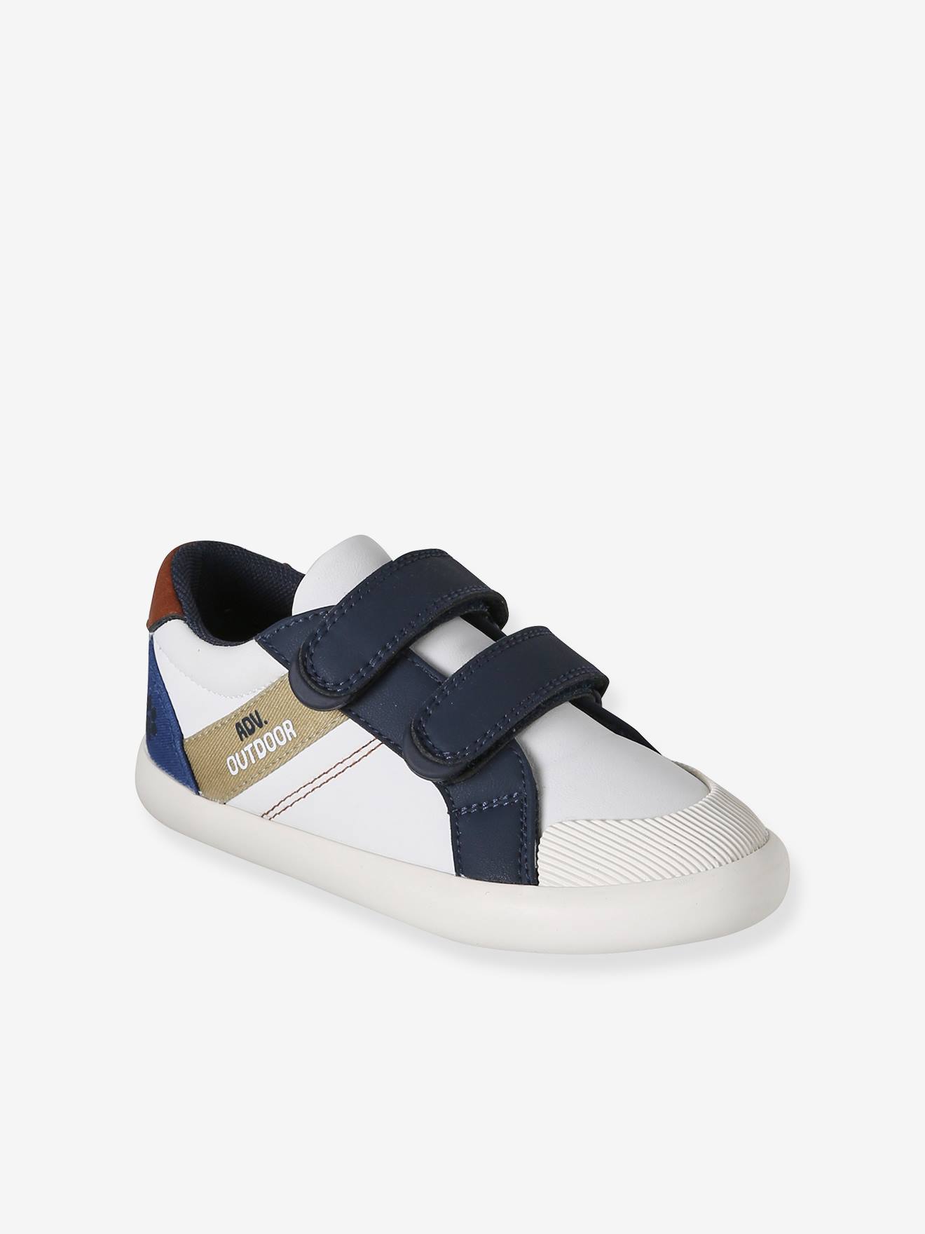 Baskets garon synthtique scratchs lot bleu 19 €