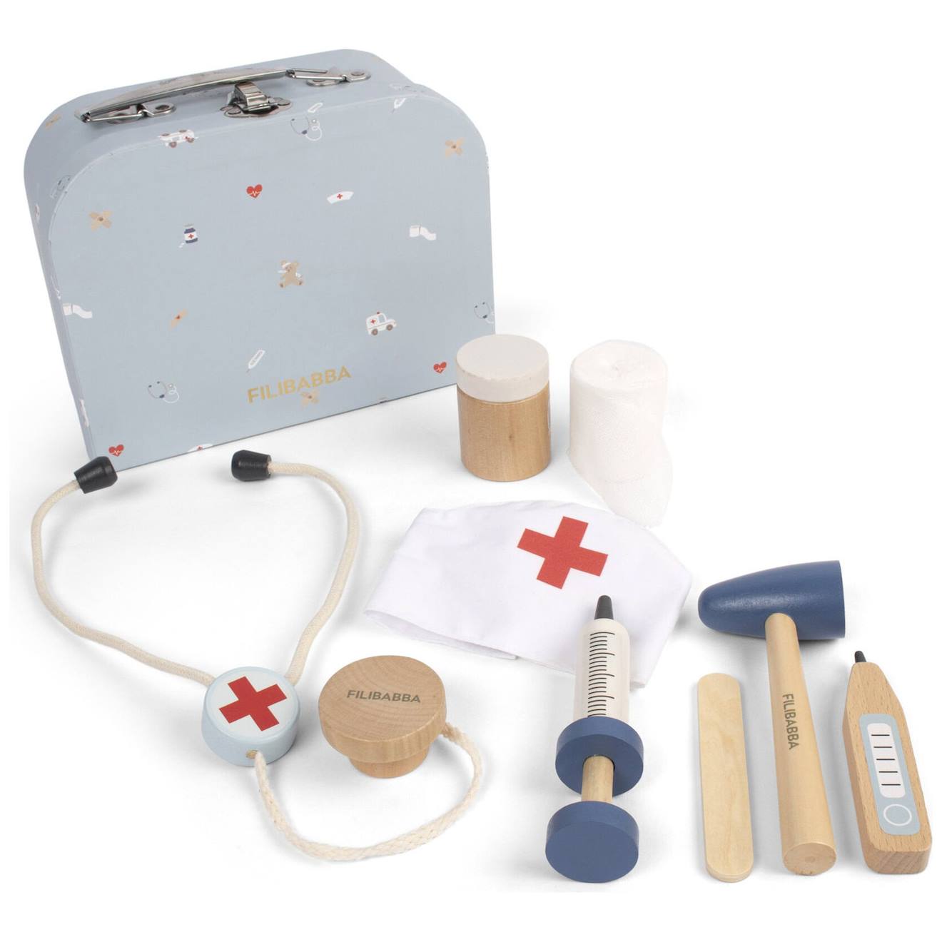Valisette De Jeu Jouets En Bois Petit Docteur Multicolore