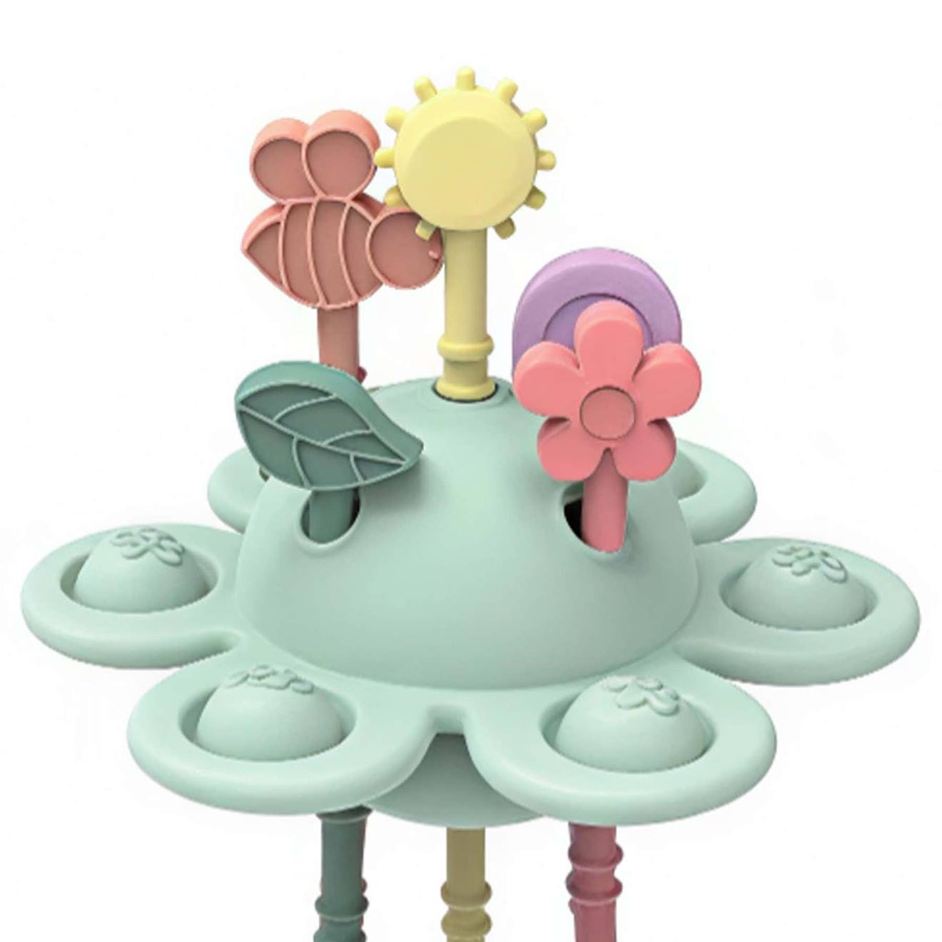 Jouet D'éveil Jardin Sensoriel En Silicone Vert (Little Lights) - Image 2