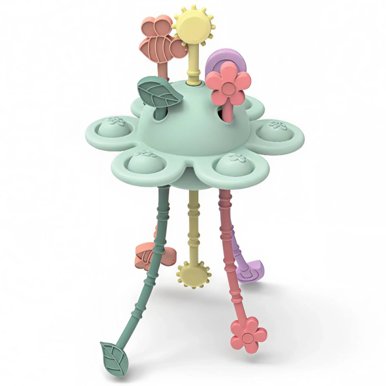 Jouet D'éveil Jardin Sensoriel En Silicone Vert