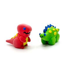 Jouet-Activités artistiques et musicales-Kit DIY pâte à modeler autodurcissante - dino