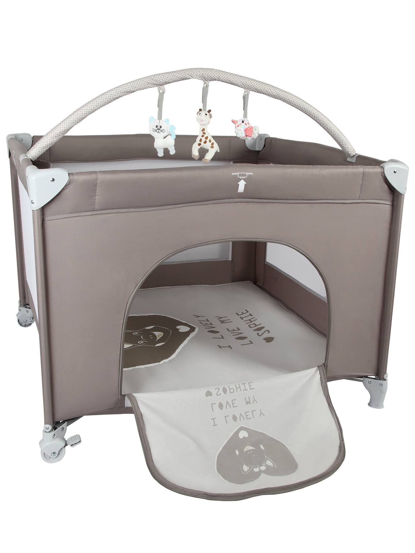 Parc Bébé Avec Porte Et Arche De Jeux Prism Sophie La Girafe Sochic (Renolux) - Image 1