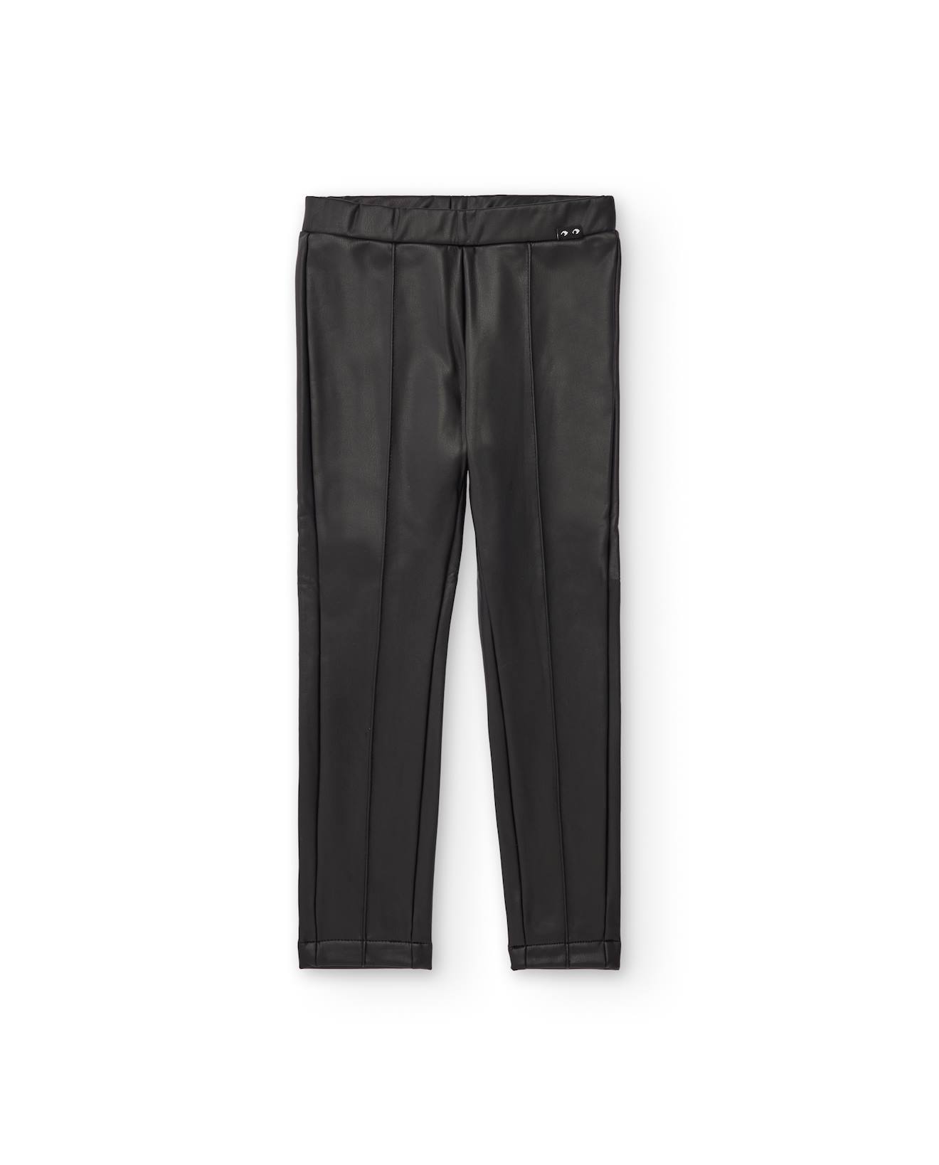 Legging Pour Fille En Simili Cuir Avec Taille Élastique Multicolore