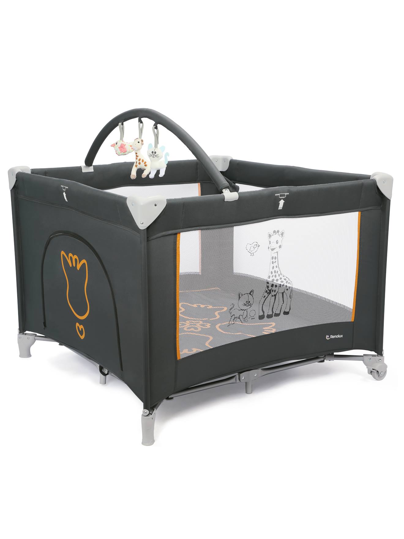 Parc Bébé Avec Porte Et Arche De Jeux Prism Sophie La Girafe Sunrise