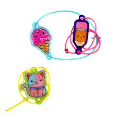 Jouet-Activités artistiques et musicales-Kit bracelet en plastique magique rétrécissant – crée, colorie et porte tes propres charms!