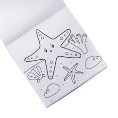 Jouet-Activités artistiques et musicales-Kit créatif de voyage - monde marin à colorier