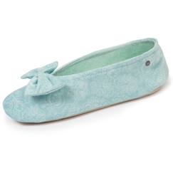 Vêtements de grossesse-Chaussons-Chaussons ballerines ultra confortables, semelle en cuir, détail grand nœud