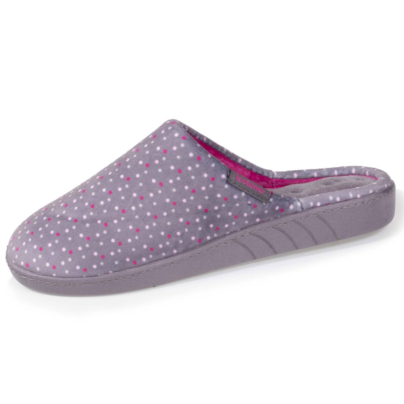 Chaussons Mules Ultra Confortables Semelle Mmoire De Forme Et Soutient De La Vote Plantaire Pois 22 €