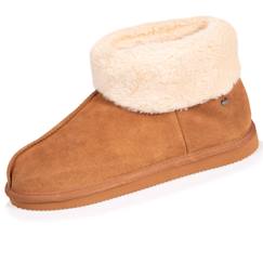 -Chaussons bottillons ultra confortables et très chauds, fourrés fausse fourrure